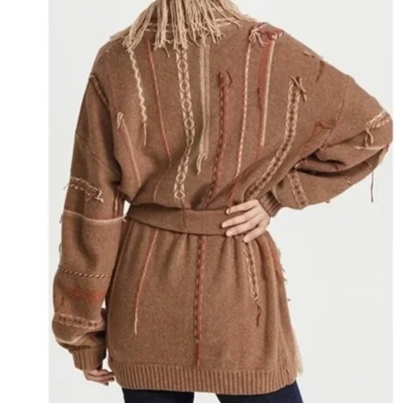 MISA Los Angeles Isabella Cardigan - Camel Combo - Picture 2 of 8